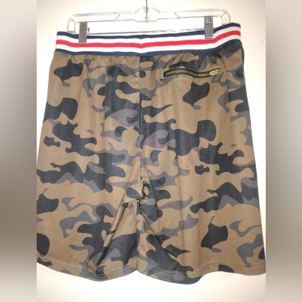 Kith x Adidas Shorts Adult large Brown Camo Soccer Match Short Rays Home Mens - Picture 11 of 16